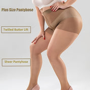 Plus Size High-Rise Anti-Hook Stockings Plus Polished Pros