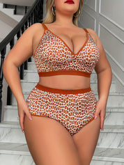 Sexy Plus Size Leopard Lingerie Set Plus Polished Pros