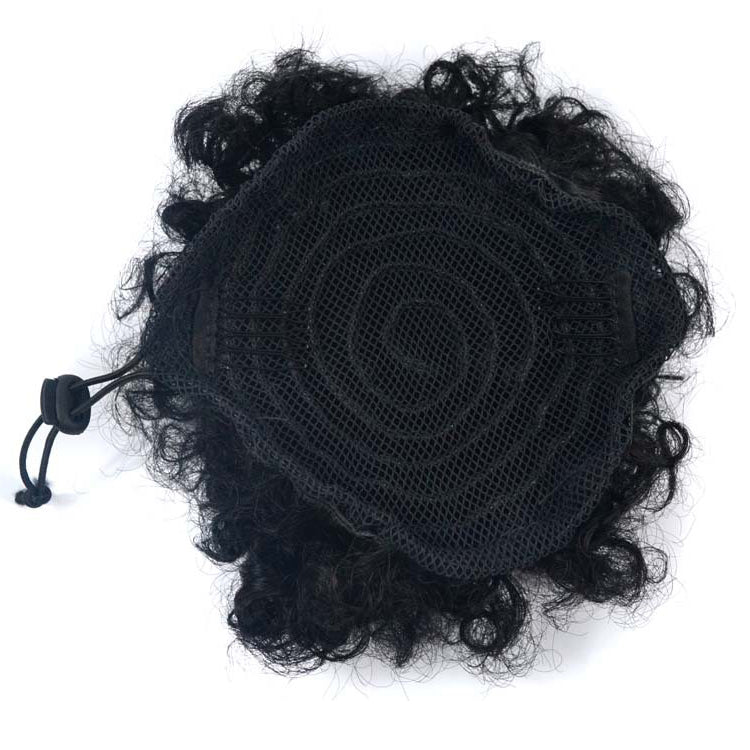 Curly Afro Puff - Pineapple Drawstring Wig Plus Polished Pros