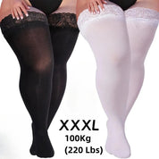 Sexy Plus Size Thigh High Stockings - Flattering Fit