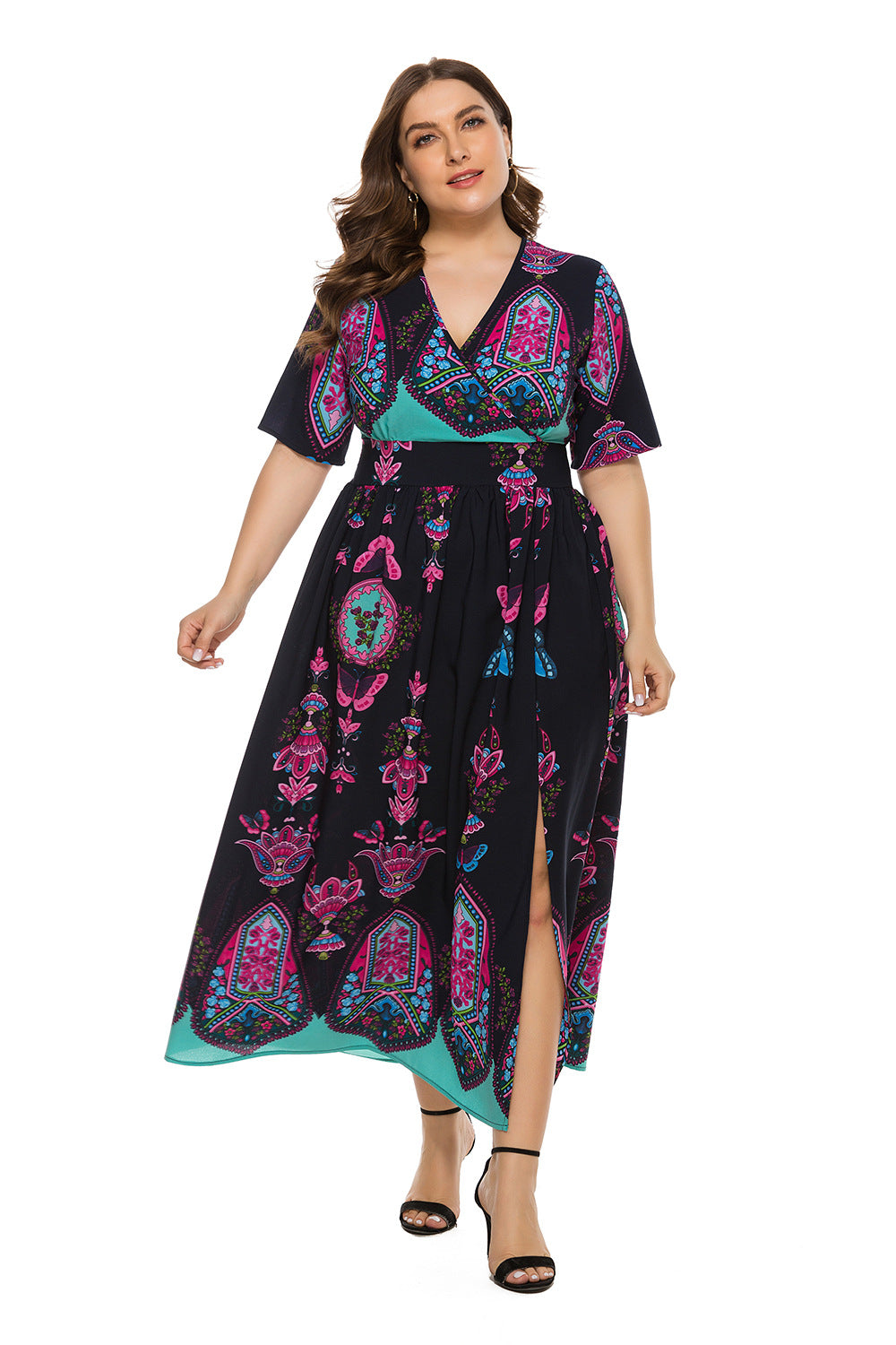 Plus Size 14-20 European American Dress Plus Polished Pros