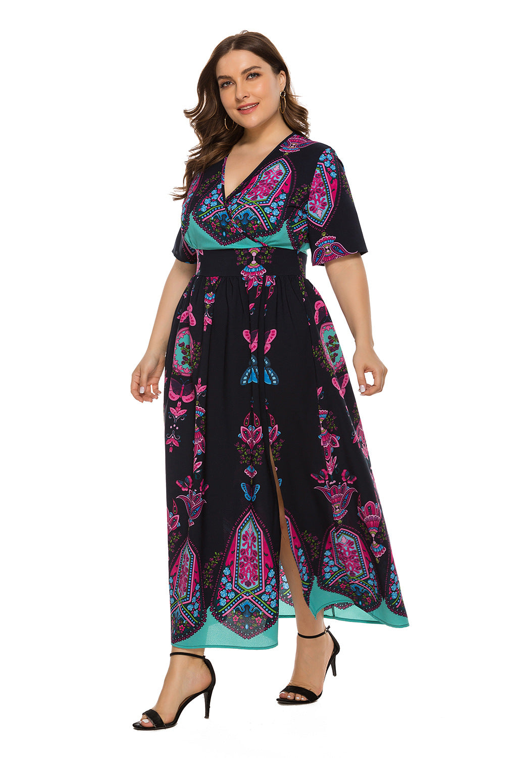 Plus Size 14-20 European American Dress Plus Polished Pros