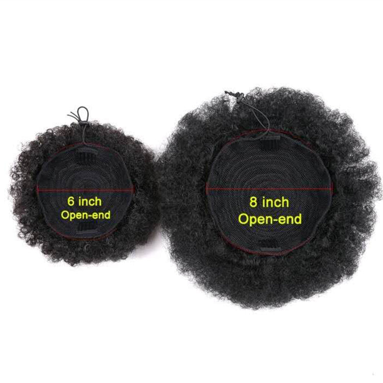 Curly Afro Puff - Pineapple Drawstring Wig Plus Polished Pros