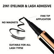 2-in-1 Eyeliner & Lash Adhesive Pen - Long-lasting