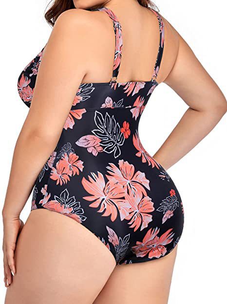 Women's Plus Size 12-22 Siamese Swimsuit Plus Polished Pros