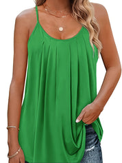 Women's Plus Size Pleated Cami Top 14-28 Plus Polished Pros