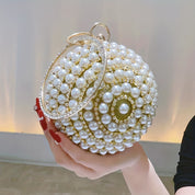 Elegant Rhinestone Pearl Evening Clutch Plus Polished Pros