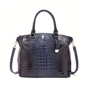 Crocodile Pattern Tote Bag – Stylish Office Essential