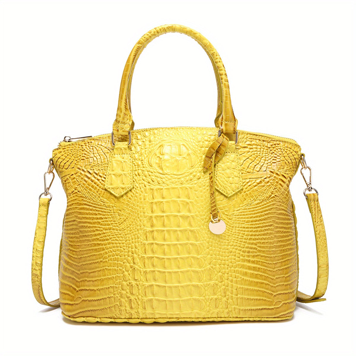 Crocodile Pattern Tote Bag – Stylish Office Essential