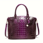 Crocodile Pattern Tote Bag – Stylish Office Essential