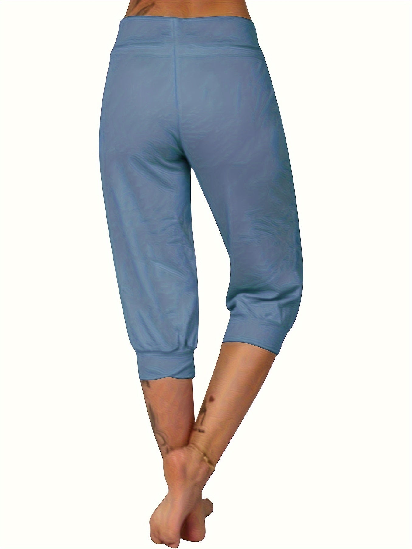 Plus Size Drawstring Capri Joggers | Sizes 14-28