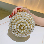 Elegant Rhinestone Pearl Evening Clutch Plus Polished Pros