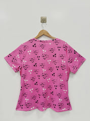 Women's Plus Size Cat Heart Print V-Neck Top | 14-24 Plus Polished Pros