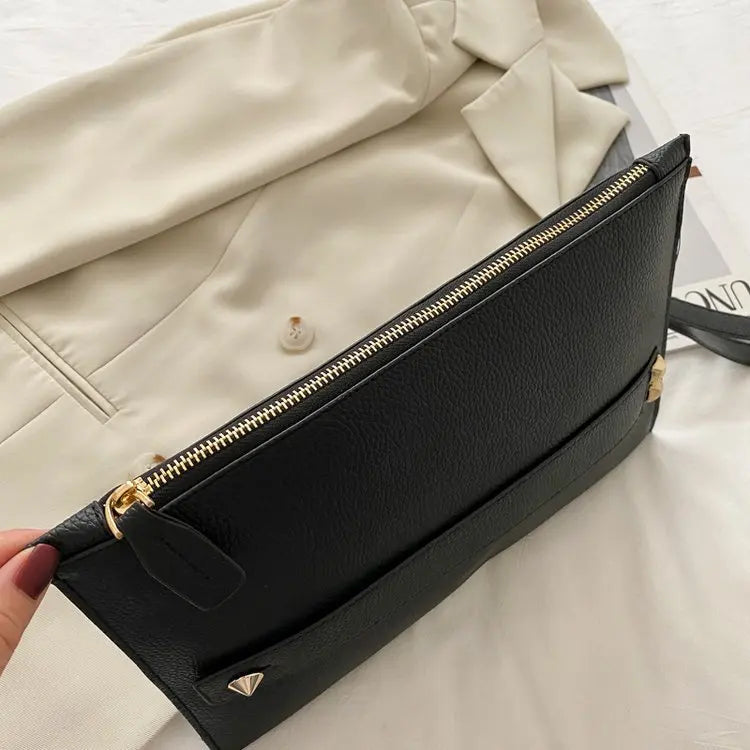 PU Leather Clutch Bag - Luxury Evening Plus Polished Pros