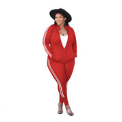 Plus Size Women's Sweatsuit Set Plus Polished Pros