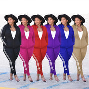 Plus Size Women's Sweatsuit Set Plus Polished Pros