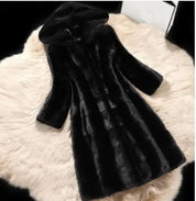 Thick Warm Women's Winter Coat 14-22 with Fur Collar Plus Polished Pros