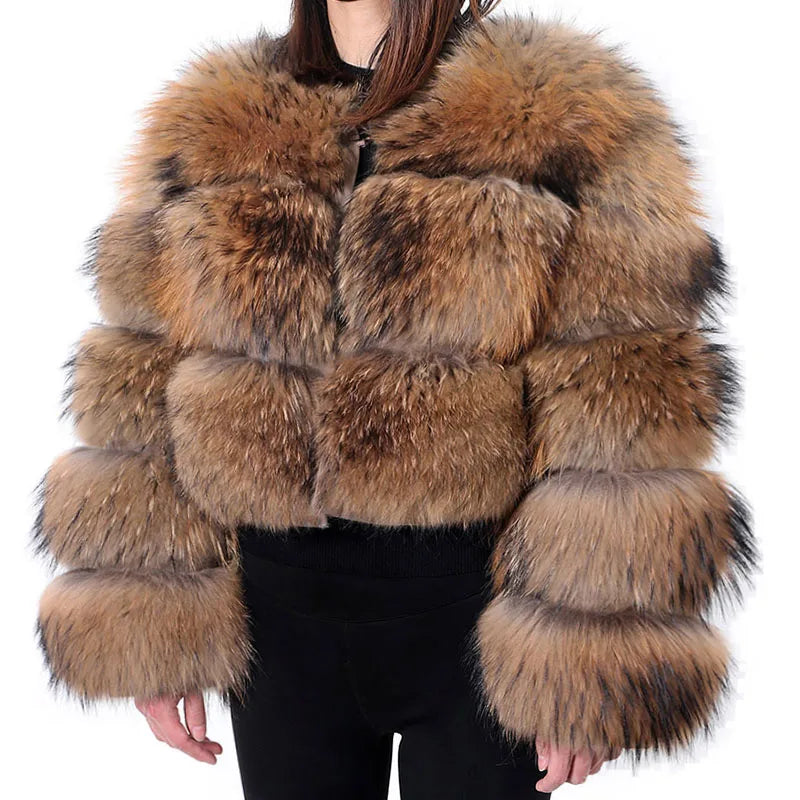 Plus Size Luxurious Real Fur Coat 12-24 Plus Polished Pros