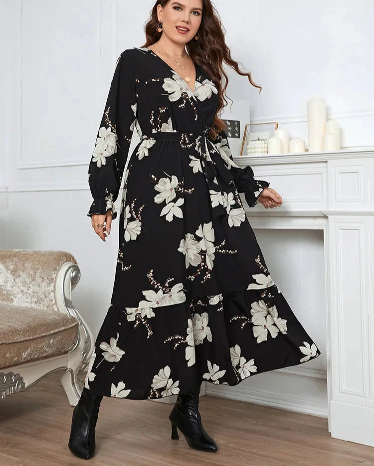 Plus Size Floral Maxi Dress - Sizes 14-20 Plus Polished Pros