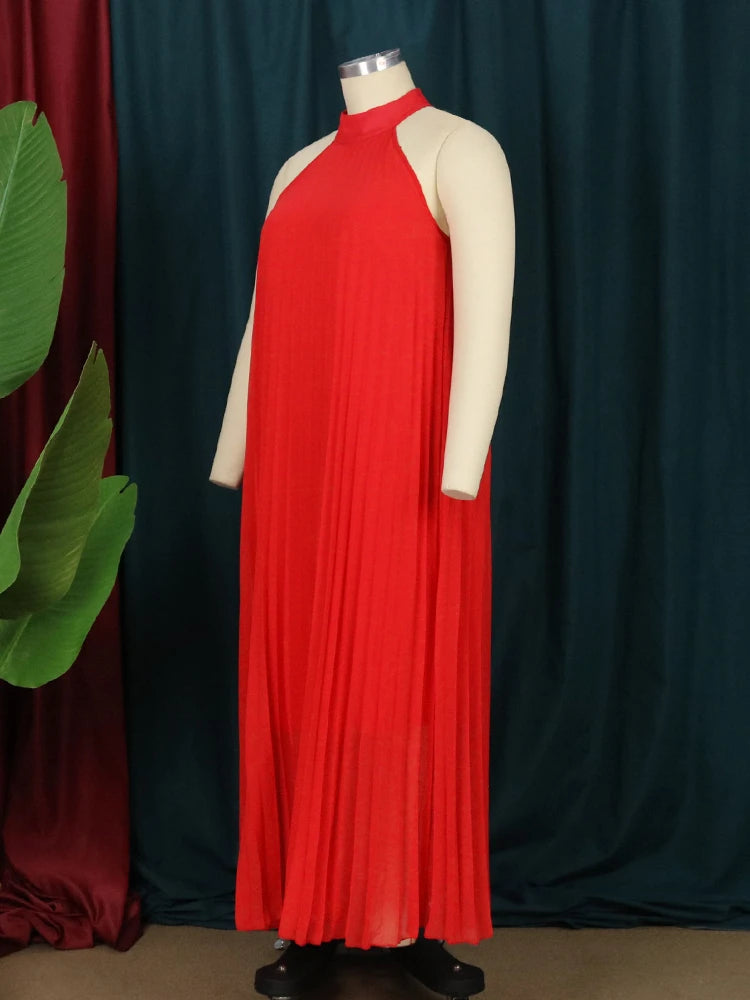 Elegant Red Plus Size Chiffon Dress Plus Polished Pros