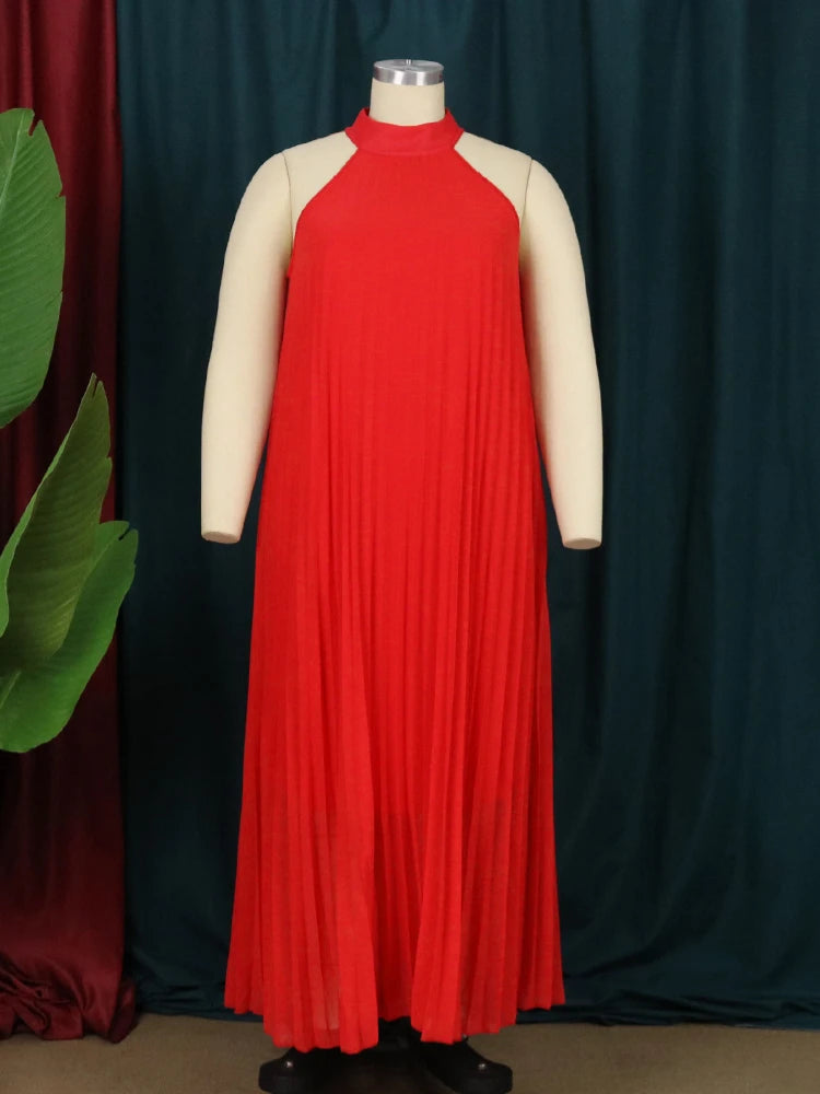 Elegant Red Plus Size Chiffon Dress Plus Polished Pros