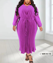 Plus Size Elegant Fall Maxi Dress - Sizes 14-22 Plus Polished Pros