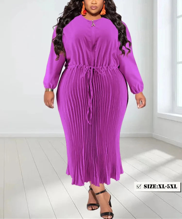 Plus Size Elegant Fall Maxi Dress - Sizes 14-22 Plus Polished Pros