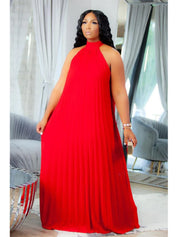 Elegant Red Plus Size Chiffon Dress Plus Polished Pros