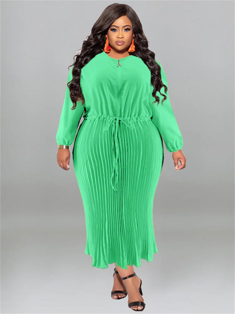 Plus Size Elegant Fall Maxi Dress - Sizes 14-22 Plus Polished Pros