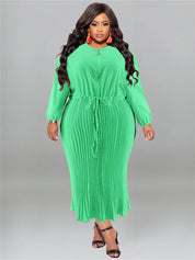 Plus Size Elegant Fall Maxi Dress - Sizes 14-22 Plus Polished Pros