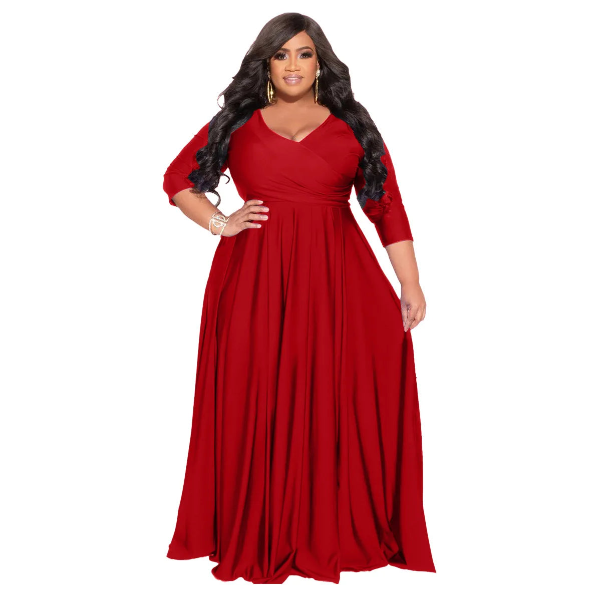 Elegant Plus Size 12-20 Party Maxi Dress Plus Polished Pros