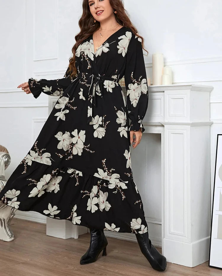 Plus Size Floral Maxi Dress - Sizes 14-20 Plus Polished Pros