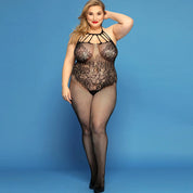 Plus Size Sexy Halter Bodysuit Lingerie for Women Plus Polished Pros