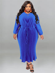 Plus Size Elegant Fall Maxi Dress - Sizes 14-22 Plus Polished Pros