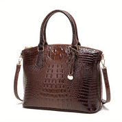 Crocodile Pattern Tote Bag – Stylish Office Essential