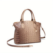 Crocodile Pattern Tote Bag – Stylish Office Essential