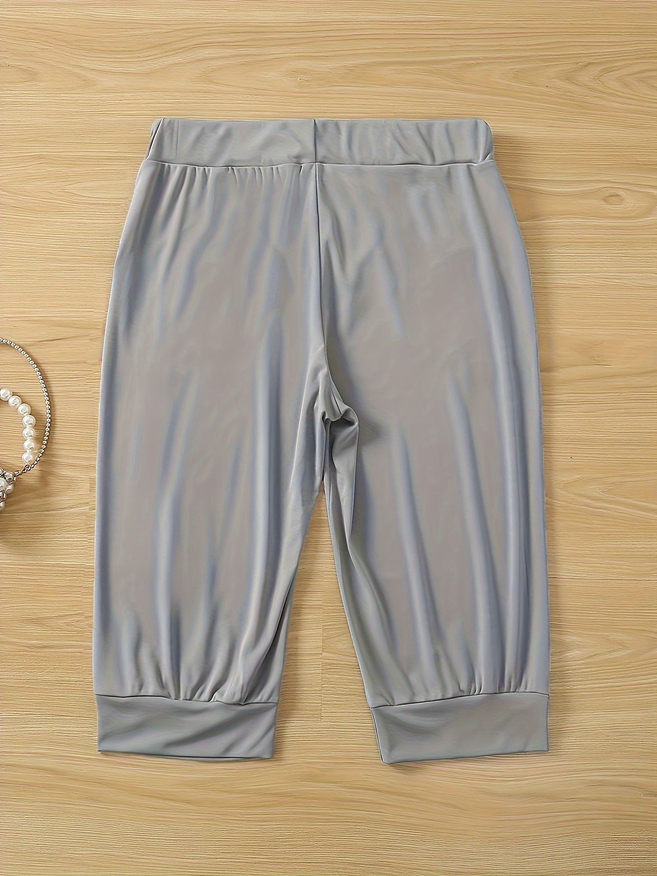 Plus Size Drawstring Capri Joggers | Sizes 14-28