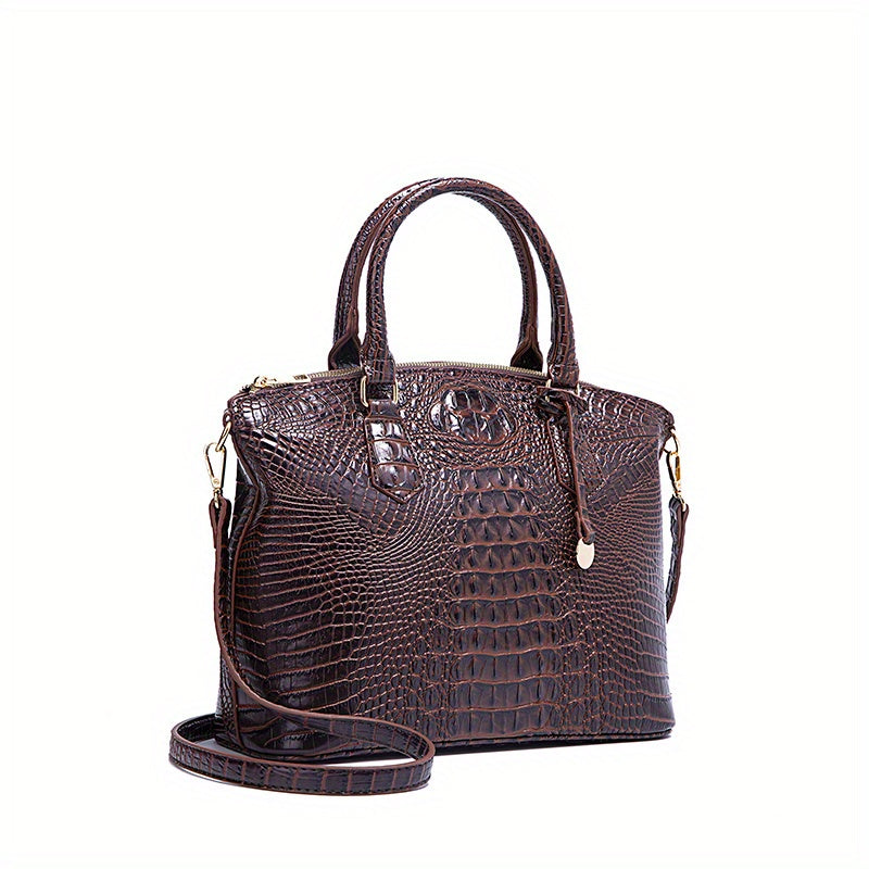 Crocodile Pattern Tote Bag – Stylish Office Essential