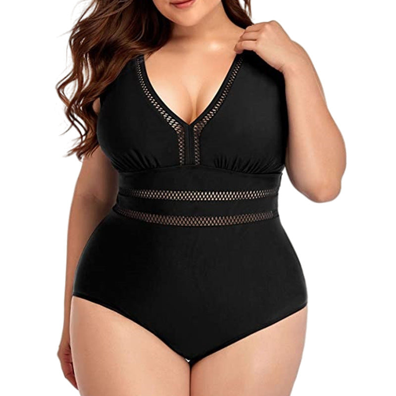 Women's Plus Size 12-22 Siamese Swimsuit Plus Polished Pros