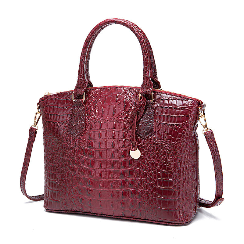 Crocodile Pattern Tote Bag – Stylish Office Essential